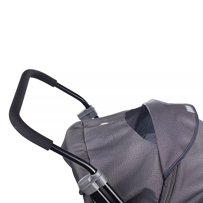 Санки-коляска Кидс 3-2С (серебро)