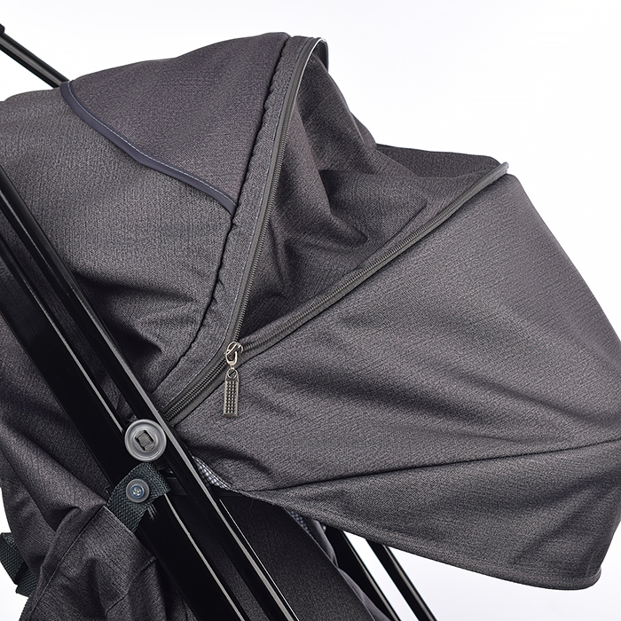 Санки-коляска Кидс 3-2С (серебро)