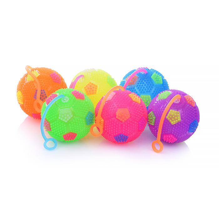 Мяч-ежик 00-1172 "Веселые кружочки" со светом, (6,5см) в коробке