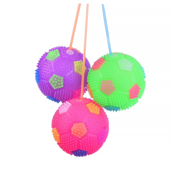 Мяч-ежик 00-1172 "Веселые кружочки" со светом, (6,5см) в коробке