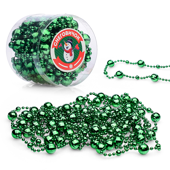 Фото к товару Новогоднее украшение S0975-1 "Бусы" 5м, в банке Новогоднее украшение S0975-1 "Бусы" 5м, в банке