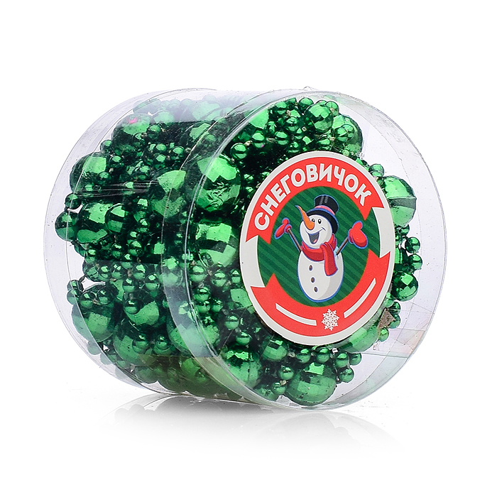 Фото к товару Новогоднее украшение S0975-1 "Бусы" 5м, в банке Новогоднее украшение S0975-1 "Бусы" 5м, в банке