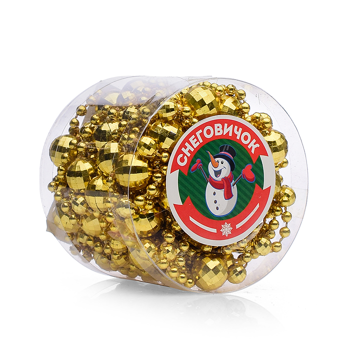 Фото к товару Новогоднее украшение S0975-1 "Бусы" 5м, в банке Новогоднее украшение S0975-1 "Бусы" 5м, в банке