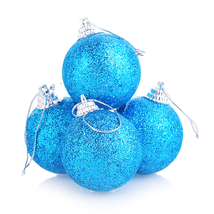 Набор новогодних украшений S1028 "Снежное великолепие" (34шт*3см) 