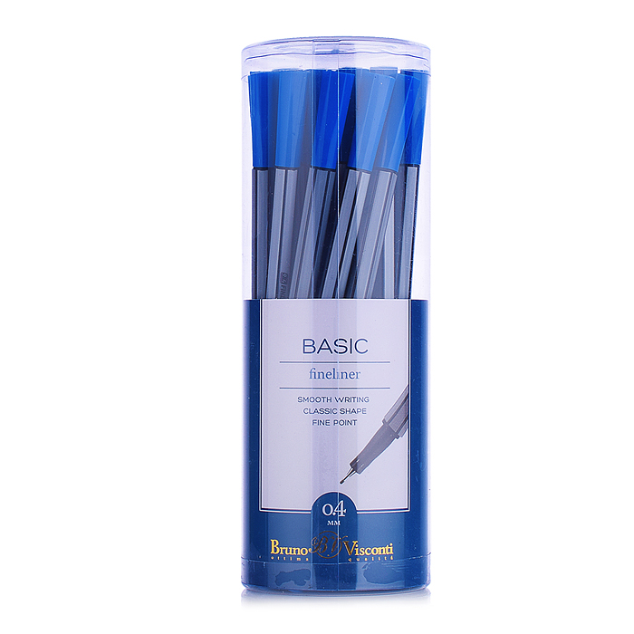 Ручка капиллярная 0,4 мм "BASIC" Синяя (файнлайнер)