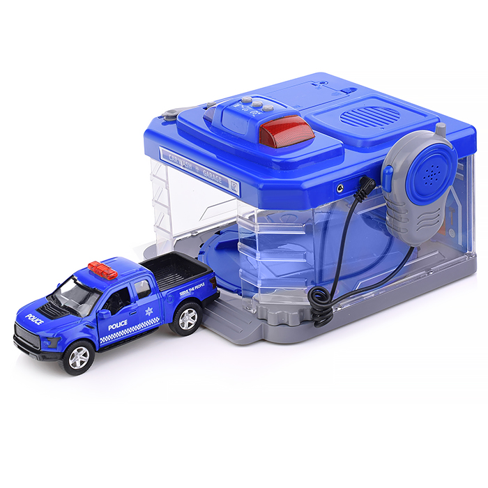 Автомойка CLM-888 "Полиция" синяя, в коробке
