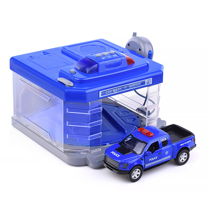 Автомойка CLM-888 "Полиция" синяя, в коробке