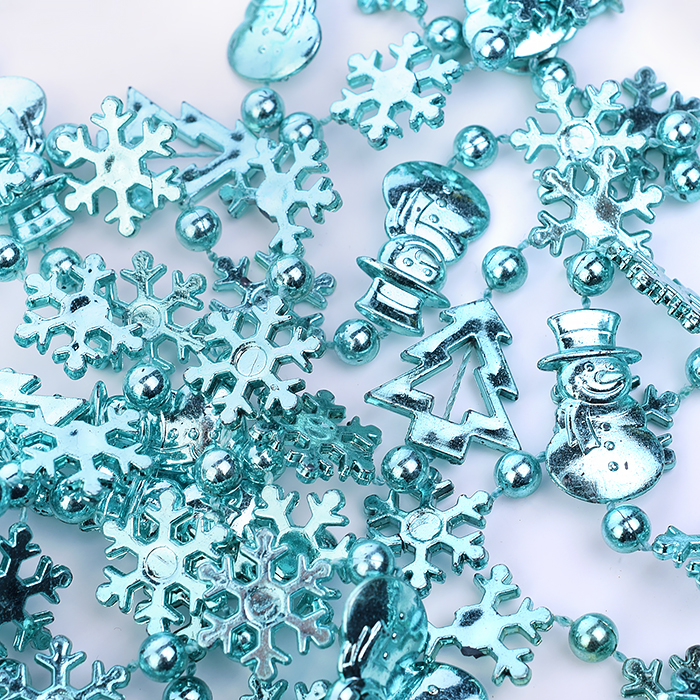 Фото к товару Новогоднее украшение S0974-2 "Бусы кристаллики" синие, 4,8м, в банке Новогоднее украшение S0974-2 "Бусы кристаллики" синие, 4,8м, в банке