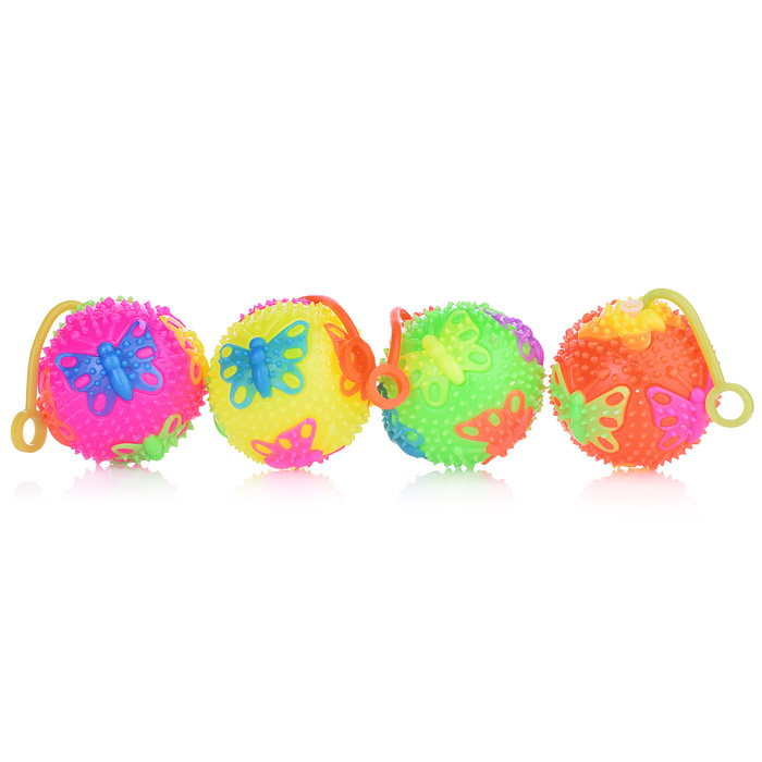 Мяч-ежик 00-1533 "Бабочки" (6,5см) в коробке