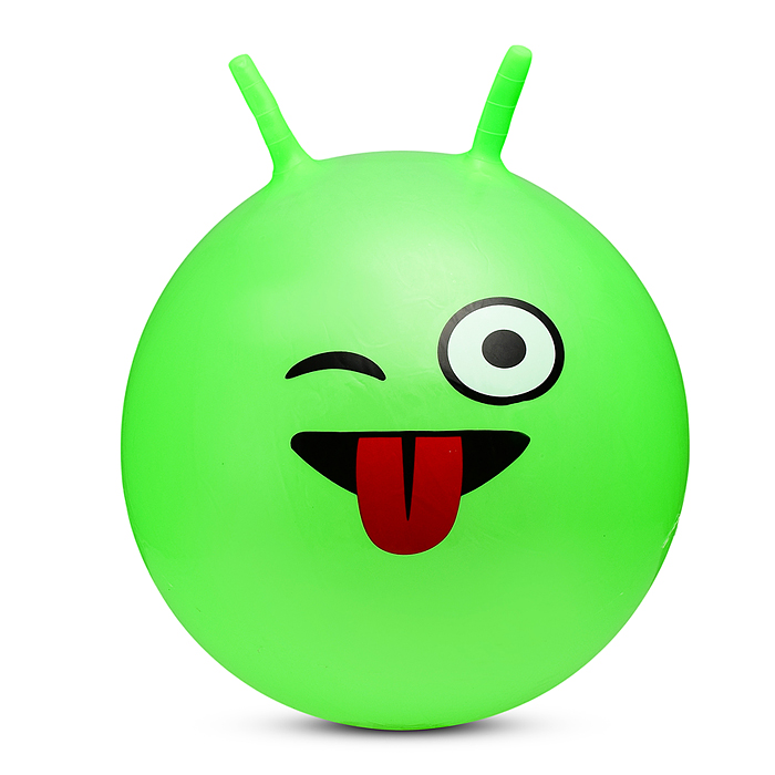 Мяч с рожками 55 см 00-1567 "Рожица" 