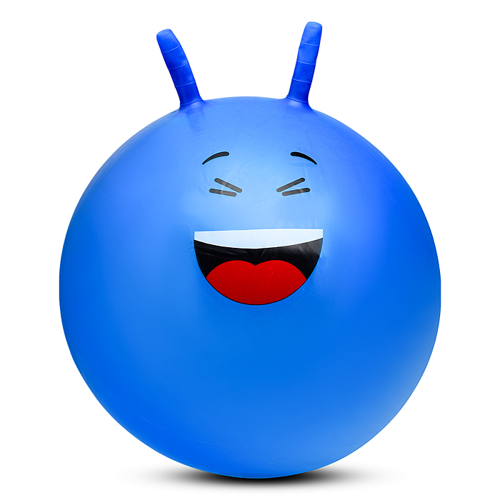 Мяч с рожками 55 см 00-1567 "Рожица" 