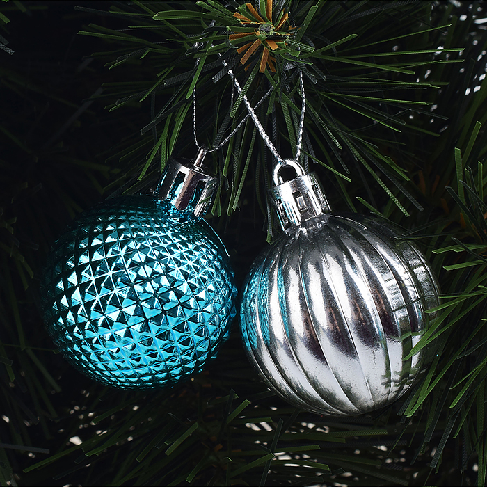 Набор новогодних украшений S0126-3 "Зимняя сказка" (20 шт.) в коробке