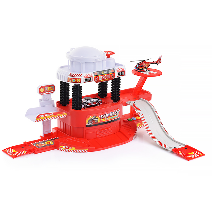 Парковка 660-A317 "Автомойка" в коробке (красный)