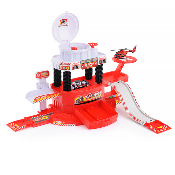 Парковка 660-A317 "Автомойка" в коробке (красный)