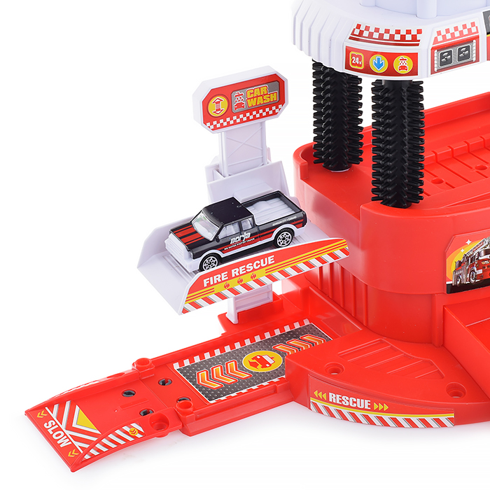 Парковка 660-A317 "Автомойка" в коробке (красный)