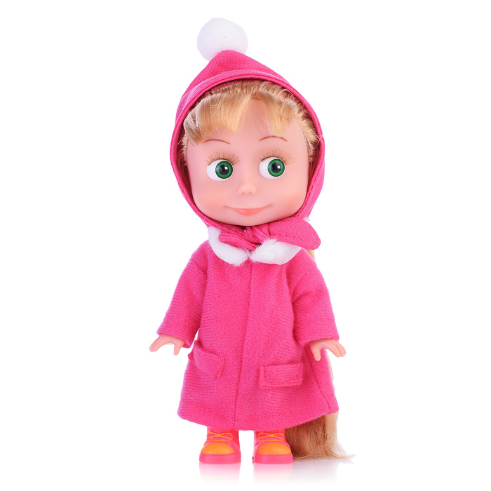 Кукла Маша 15 см, "Маша и Медведь" (без звука, акс,) коробке