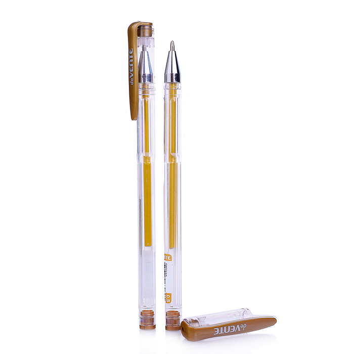 Фото к товару Ручка гелевая "Moonlight" d=0,8 мм, золотистые чернила с эффектом Highlighter, для рисовани Ручка гелевая "Moonlight" d=0,8 мм, золотистые чернила с эффектом Highlighter, для рисовани