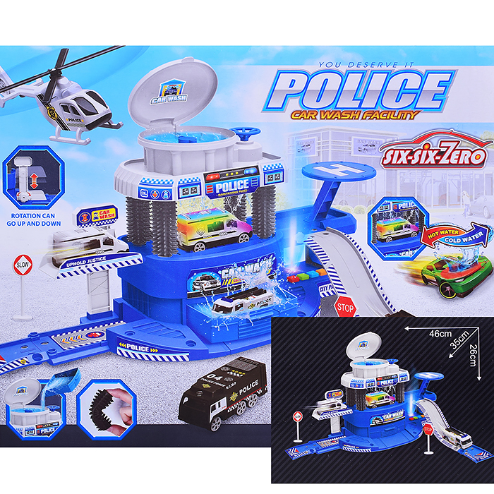 Парковка 660-A316 "Автомойка" в коробке (синий)