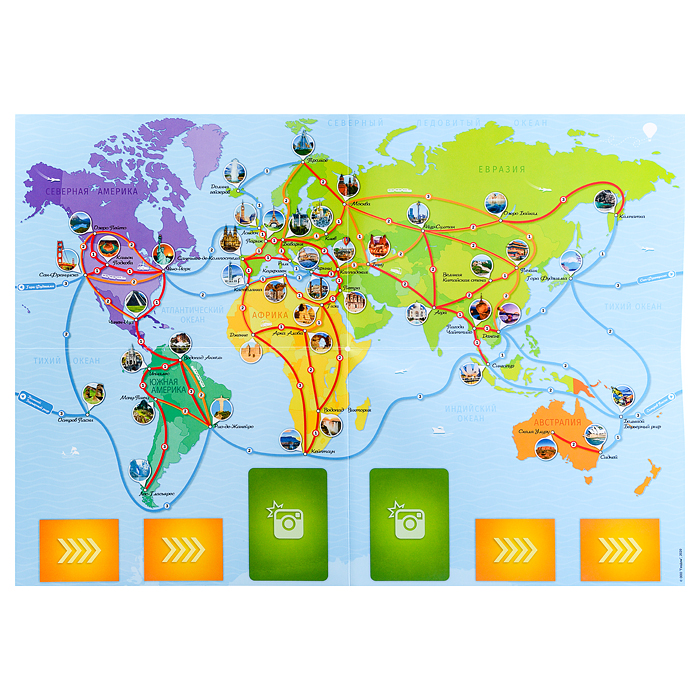 Игра настольная. Орёл или решка. Мир. Серия Чудеса планеты. 