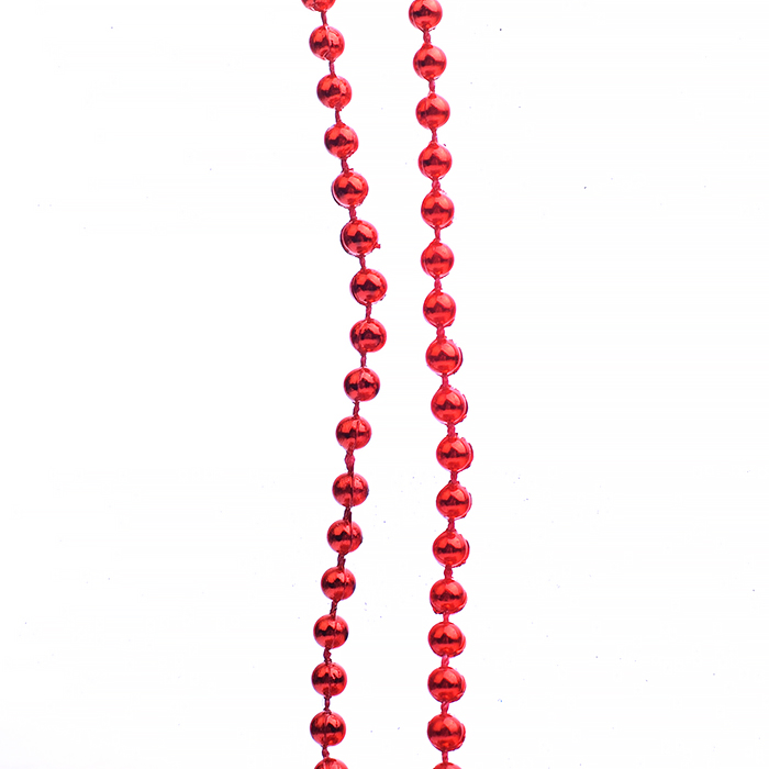 Новогоднее украшение S0973-4 "Бусы" красные, 10м, в банке