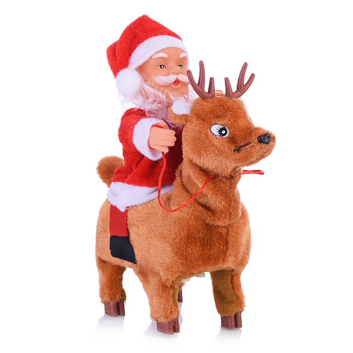 Музыкальный Дедушка S1345 на олене, в коробке