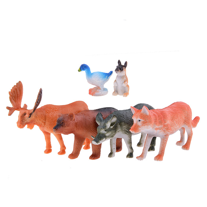 Набор из 6-и Лесных животных, в пакете Набор из 6-и Лесных животных, в пакете