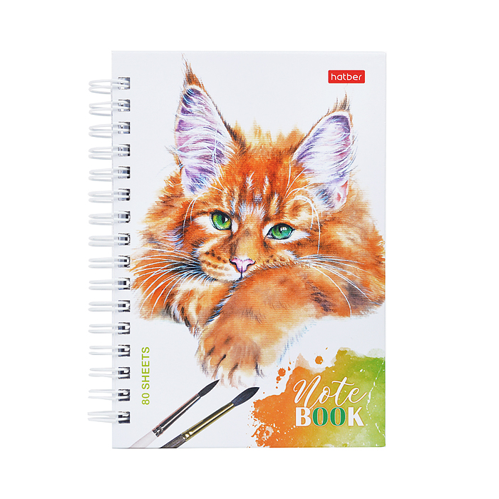 Фото к товару Записная книжка 80л."Рыжий котик" А6ф 2-х цветная клетка с твердой обложкой двойная на гребне Записная книжка 80л."Рыжий котик" А6ф 2-х цветная клетка с твердой обложкой двойная на гребне