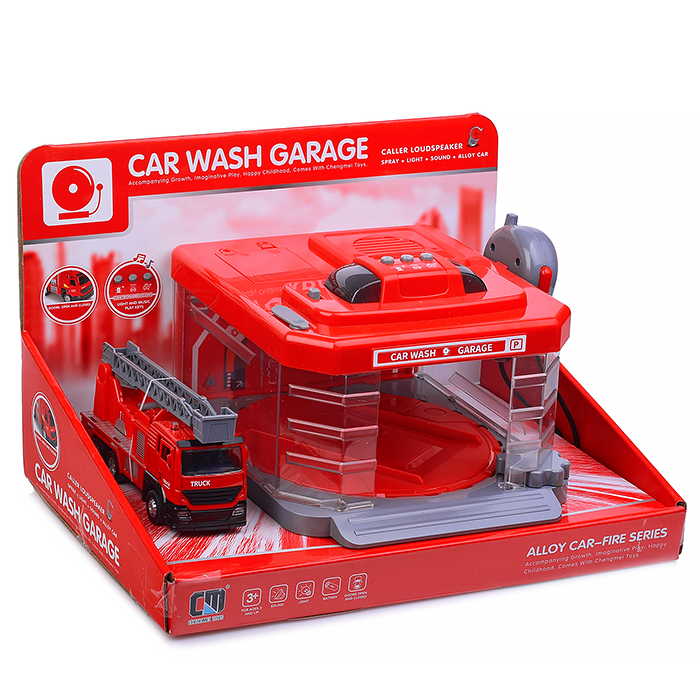 Автомойка CLM-886 "Пожарная" красная, в коробке