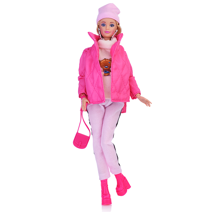 Кукла София 29 см. беременная (руки и ноги сгиб, акс, зимняя одежда) в коробке