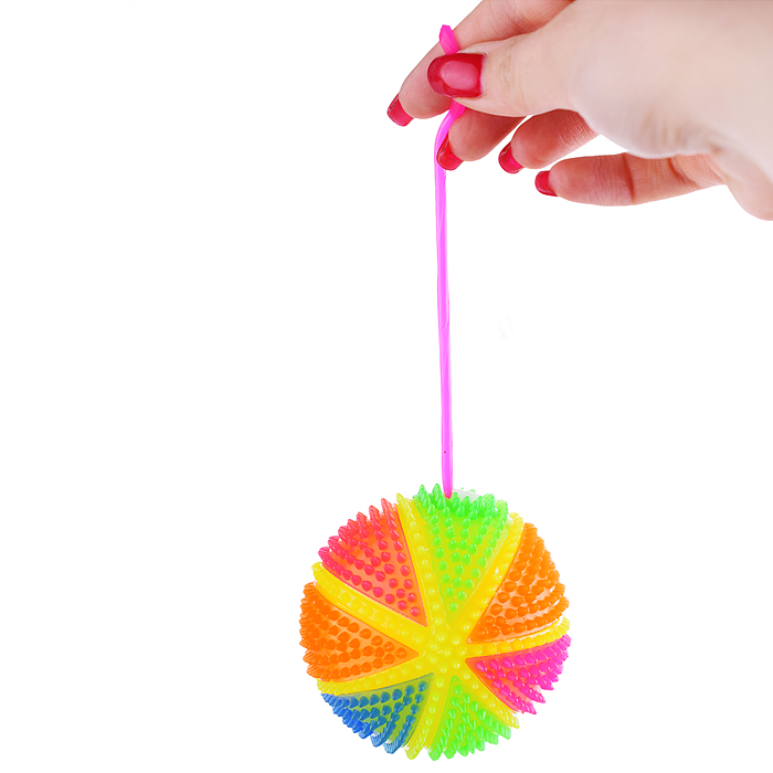 Мяч-ежик 00-1163 "Полоски" (7,5см.) в коробке