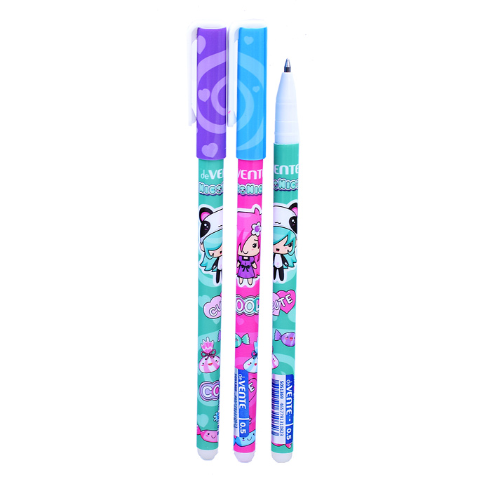 Фото к товару Ручка гелевая стираемая "NicoNico" d=0,5 мм, 2 дизайна корпуса ассорти, с ластиком, смен Ручка гелевая стираемая "NicoNico" d=0,5 мм, 2 дизайна корпуса ассорти, с ластиком, смен