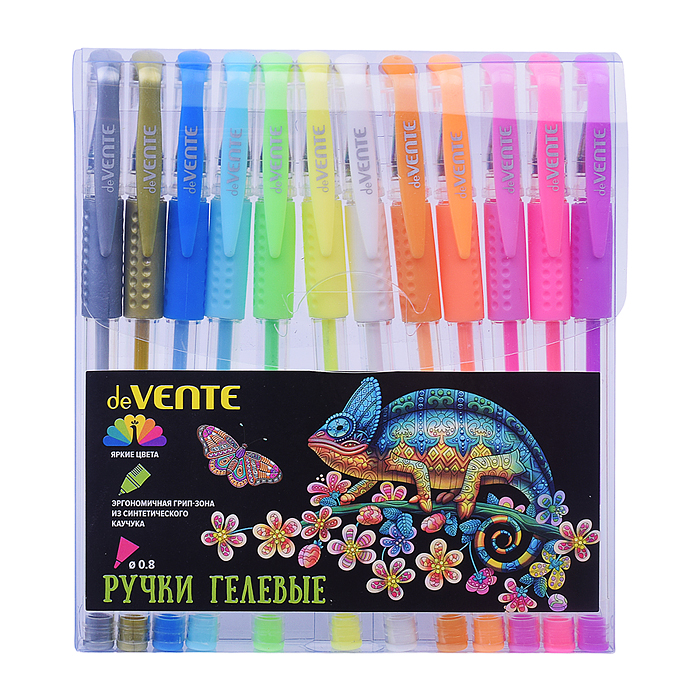 Фото к товару Набор ручек гелевых "Moonlight" 12 цв., пастель с эффектом Highlighter Набор ручек гелевых "Moonlight" 12 цв., пастель с эффектом Highlighter