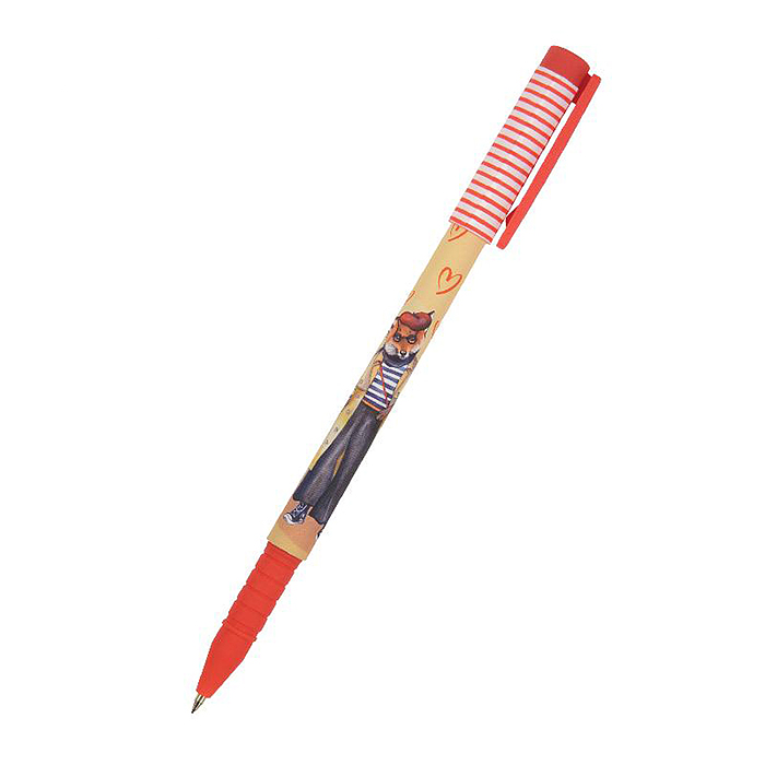 Фото к товару Ручка "FunWrite. Лиса в кедах" шариковая, 0.5 мм, синяя Ручка "FunWrite. Лиса в кедах" шариковая, 0.5 мм, синяя