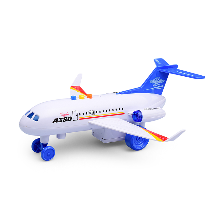 Самолет JS161 "Пассажирский" ( свет, звук) в коробке