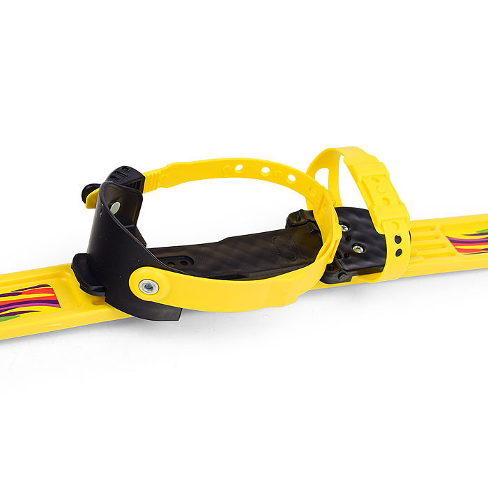 Игровые лыжи "Вираж-спорт" (игрушка детская) 100/100 см, унив.крепление, с палками стеклоплас