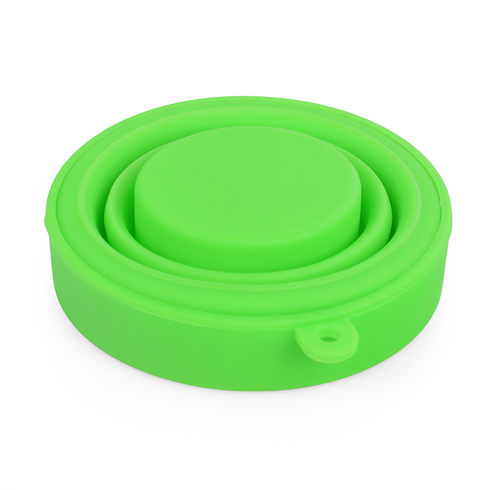 Стакан складной "Mini" 180 мл, диаметр 8 см, высота 8 см, в сложенном виде 2,2 см, силиконо