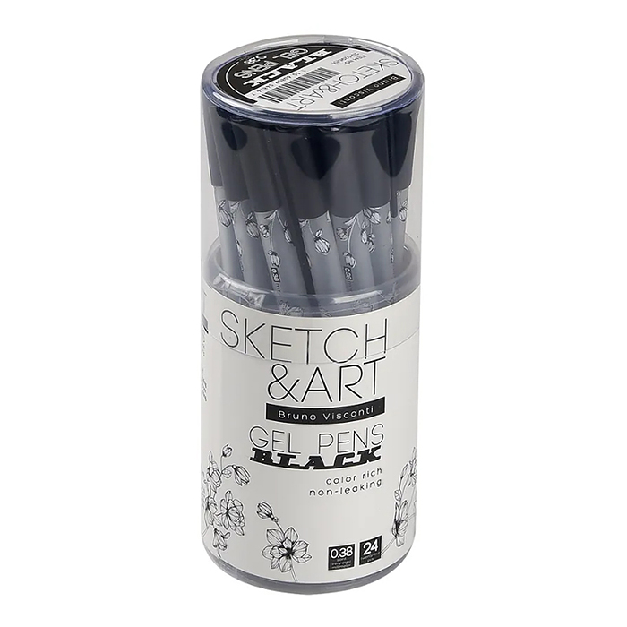 Фото к товару Ручка Sketch&Art "UniWrite.BLACK" гелевая, 0.38 мм, черная Ручка Sketch&Art "UniWrite.BLACK" гелевая, 0.38 мм, черная