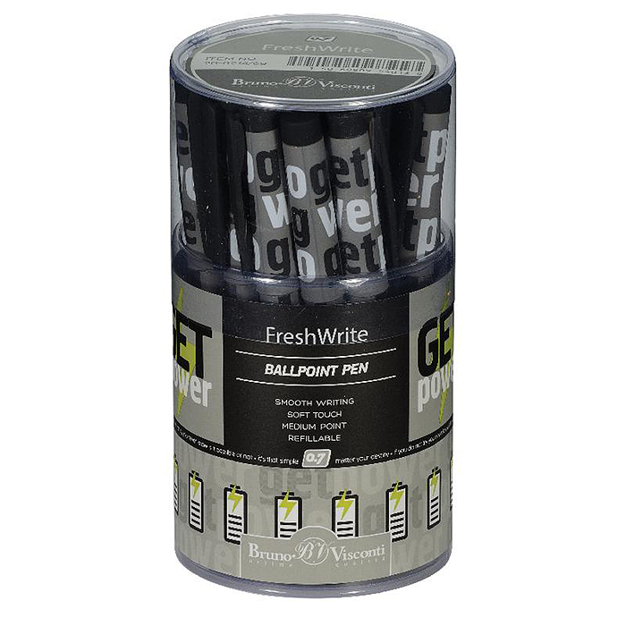 Фото к товару Ручка "FreshWrite. Start-Up. Get power" шариковая 0.7 мм, синяя Ручка "FreshWrite. Start-Up. Get power" шариковая 0.7 мм, синяя