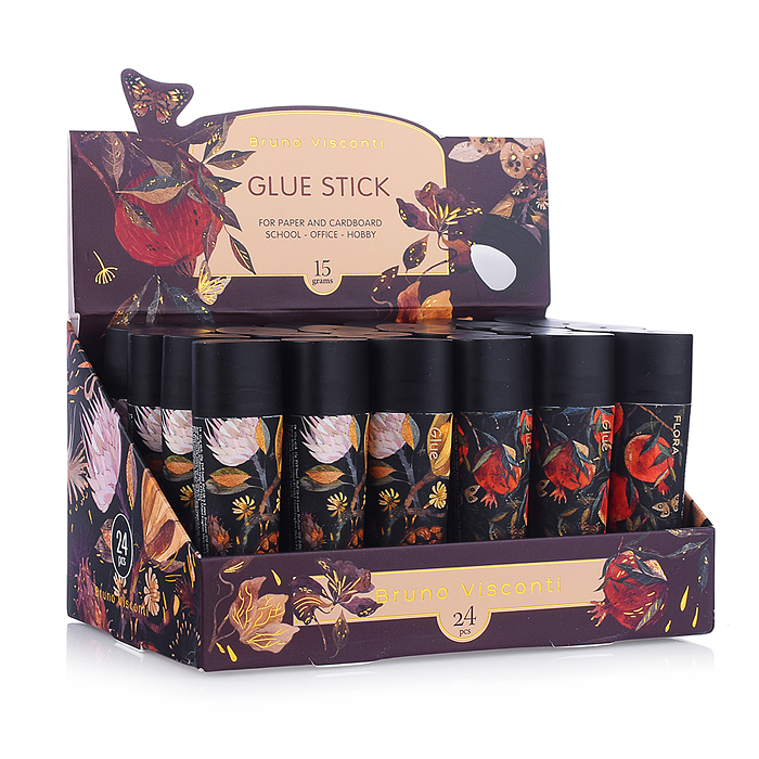 Клей-карандаш на PVP основе "Flora" 15 г