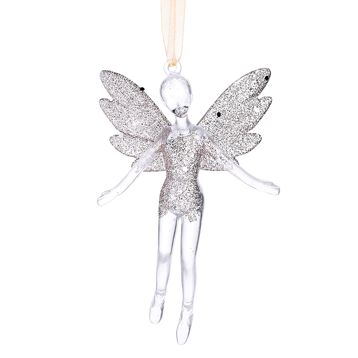 Новогоднее украшение S2271 "Фея сказок" 13 см., в пакете