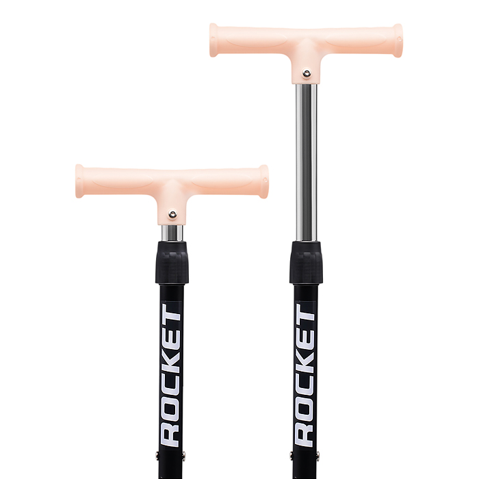 Самокат трёхколёсный ROCKET колёса PU, цвет коричневый