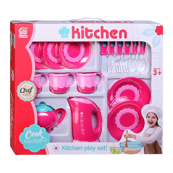 Фото к товару Набор посуды SK92A-1 "Готовим вкусный обед" в коробке Набор посуды SK92A-1 "Готовим вкусный обед" в коробке