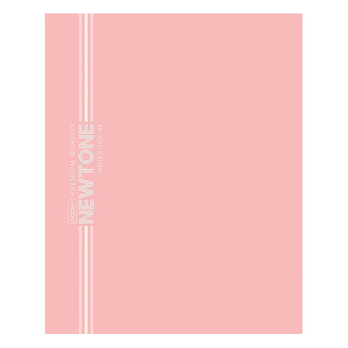 Тетрадь 48л. линия "Розовый кварц" А5 Soft-touch на скобе Premium