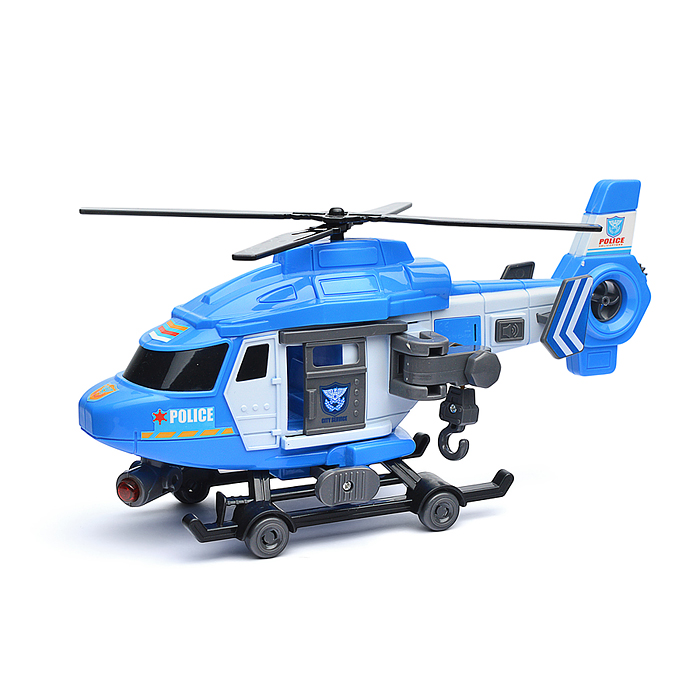 Вертолет JS128B "Полиция" (свет, звук) в коробке