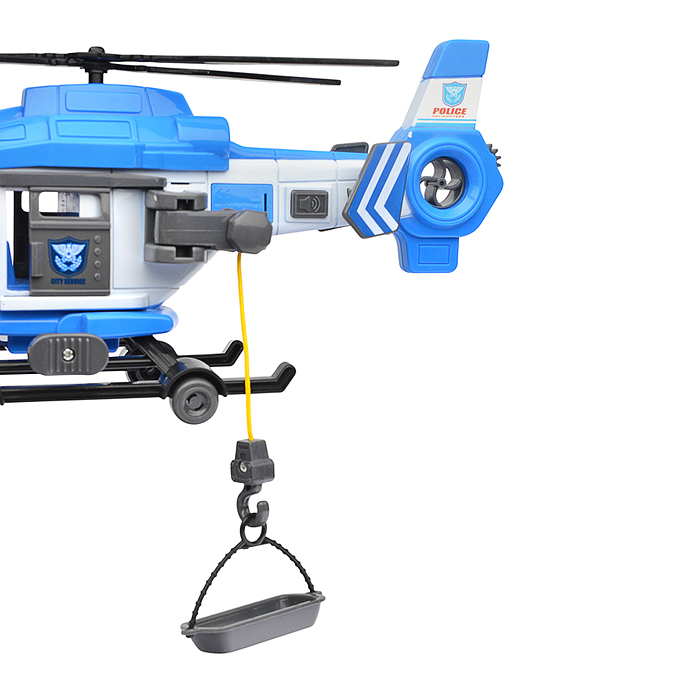 Вертолет JS128B "Полиция" (свет, звук) в коробке
