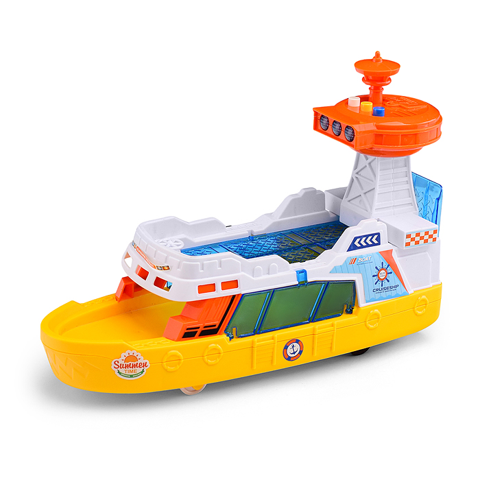 Фото к товару Катер JS160B "Морская гавань" на батарейках, с машинками, в коробке Катер JS160B "Морская гавань" на батарейках, с машинками, в коробке