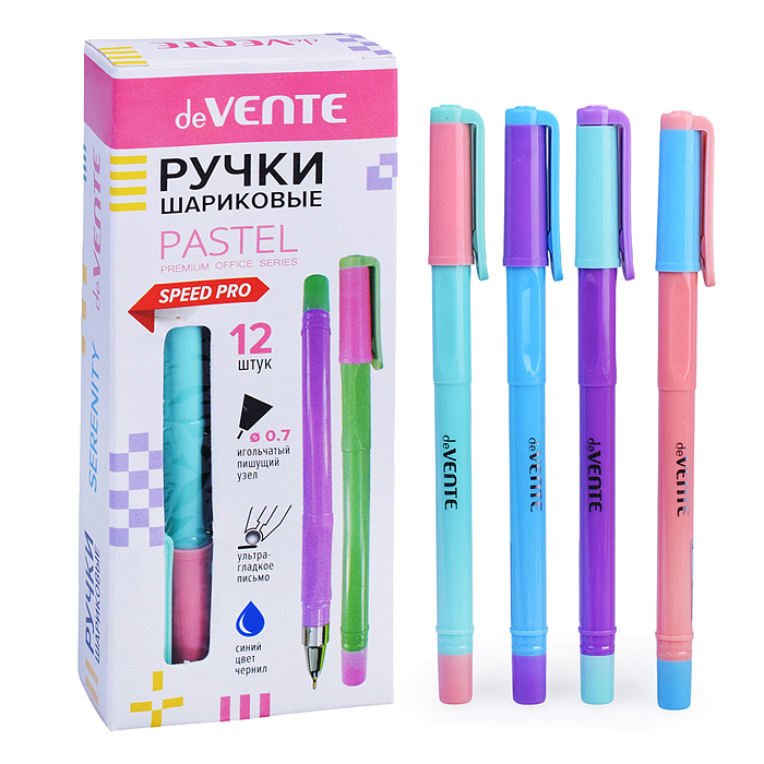 Ручка шариковая "Pastel" серия Speed Pro, d=0,7 мм, ультра гладкое письмо, чернила на масля