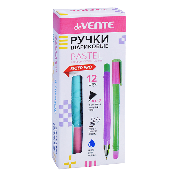 Ручка шариковая "Pastel" серия Speed Pro, d=0,7 мм, ультра гладкое письмо, чернила на масля