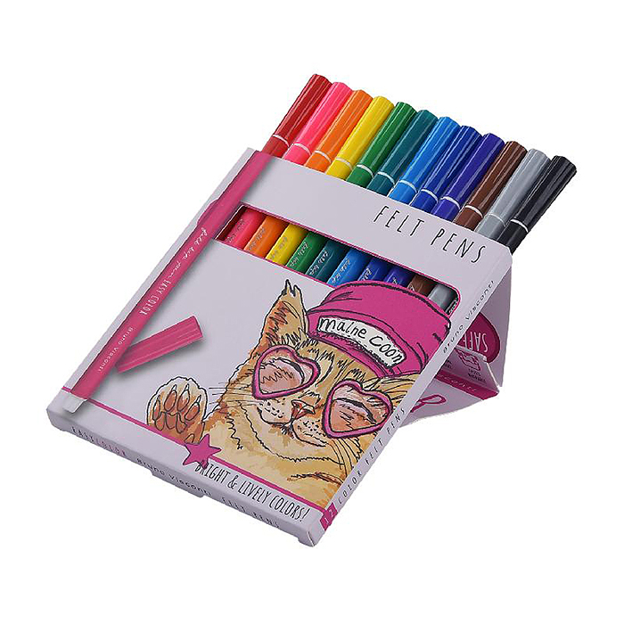 Фото к товару Фломастеры "Easycolor" 12 цв. Фломастеры "Easycolor" 12 цв.