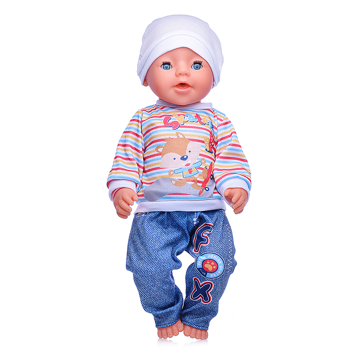 Пупс BL242K "Артём" (пьет, писает, слезы) с аксессуарами, в коробке